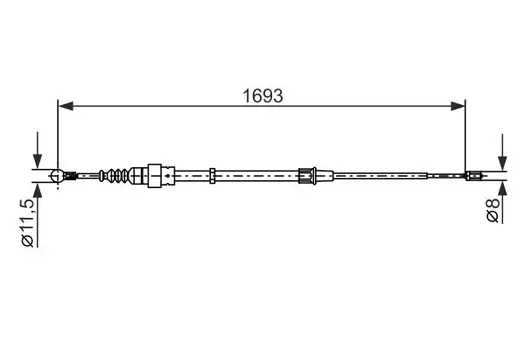Трос ручного тормоза BOSCH 1 987 477 698