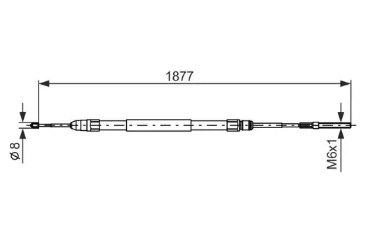Трос ручного тормоза BOSCH 1 987 477 694