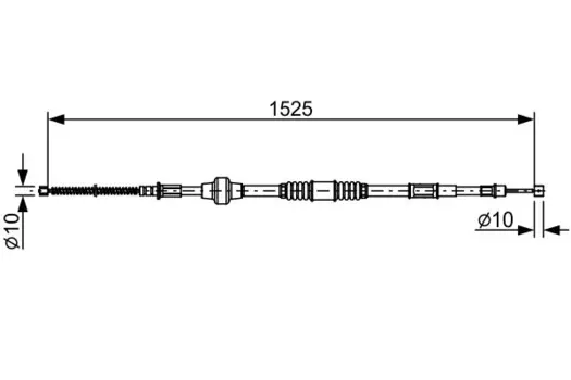 Трос ручного тормоза BOSCH 1 987 482 534
