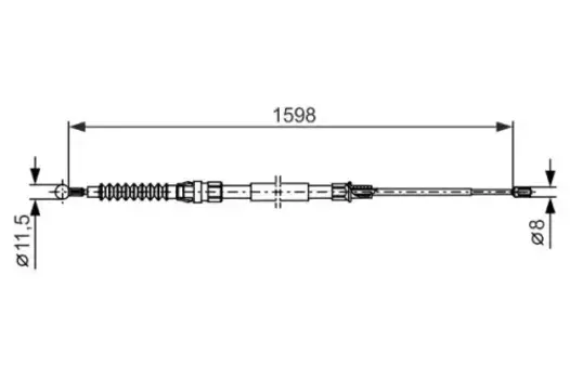 Трос ручного тормоза BOSCH 1 987 482 379