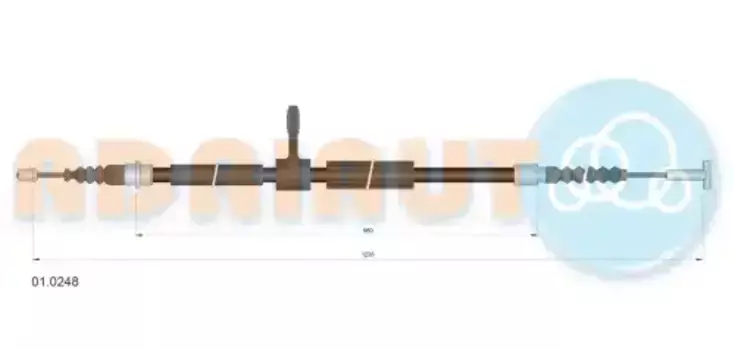 Трос ручного тормоза ADRIAUTO 01.0248
