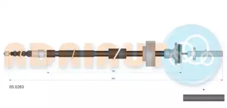 Трос ручного тормоза ADRIAUTO 050263