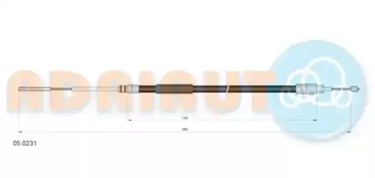 Трос ручного тормоза ADRIAUTO 05.0231