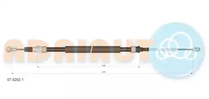 Трос ручного тормоза ADRIAUTO 07.0202.1