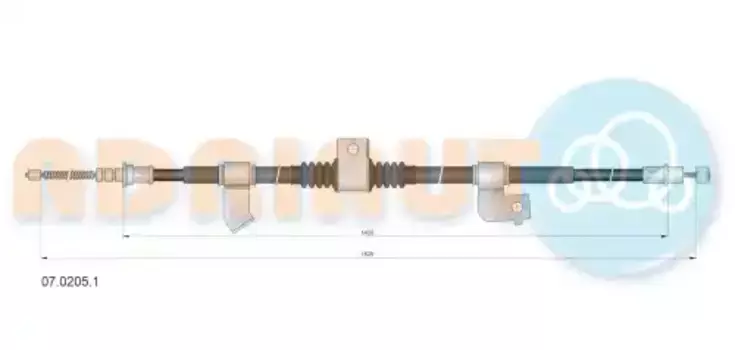 Трос ручного тормоза ADRIAUTO 07.0205.1