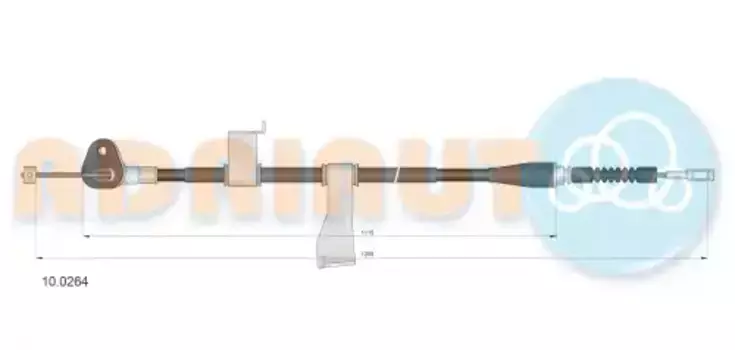 Трос ручного тормоза ADRIAUTO 10.0264