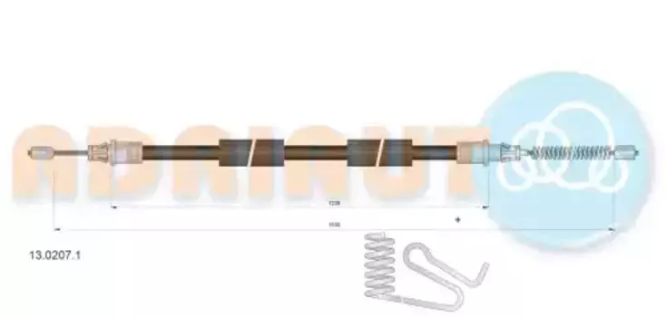 Трос ручного тормоза ADRIAUTO 13.0207.1