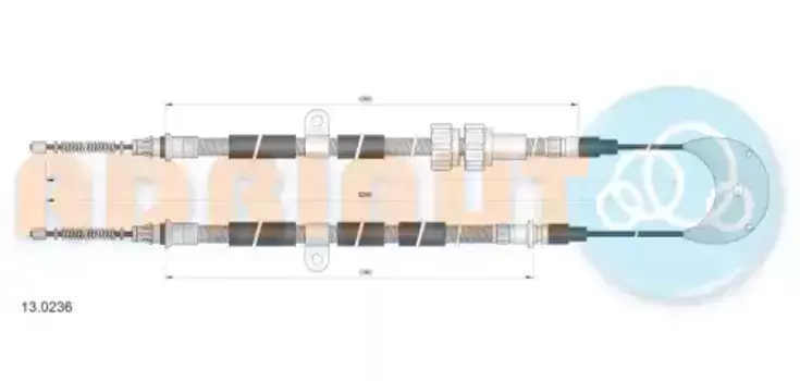 Трос ручного тормоза ADRIAUTO 13.0236