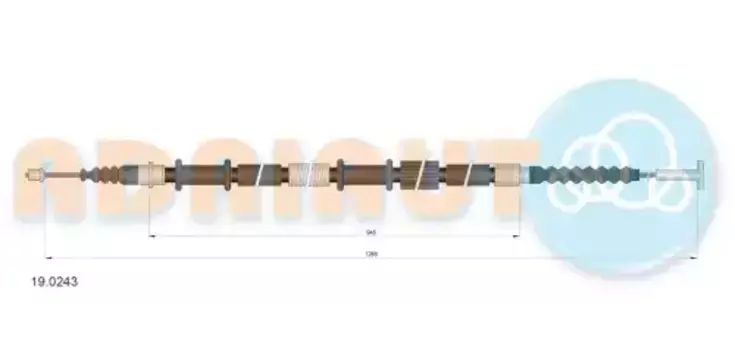 Трос ручного тормоза ADRIAUTO 19.0243