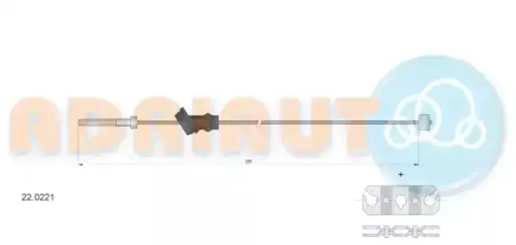 Трос ручного тормоза ADRIAUTO 22.0221