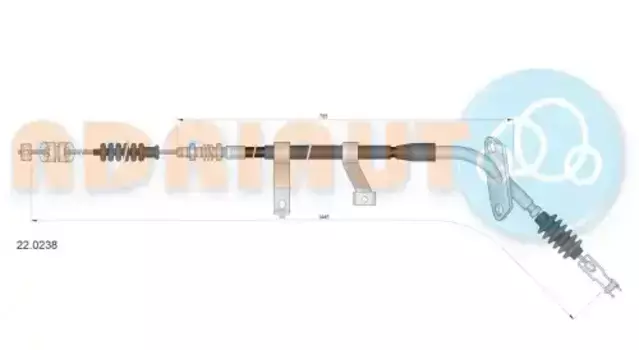 Трос ручного тормоза ADRIAUTO 22.0238