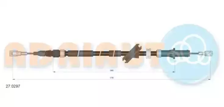 Трос ручного тормоза ADRIAUTO 27.0297
