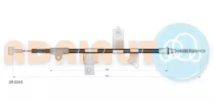 Трос ручного тормоза ADRIAUTO 28.0243