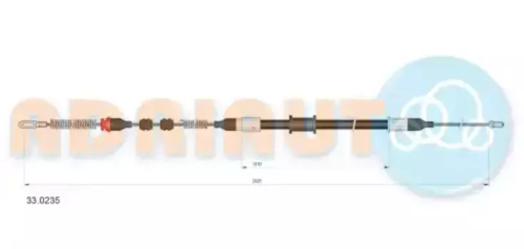 Трос ручного тормоза ADRIAUTO 33.0235