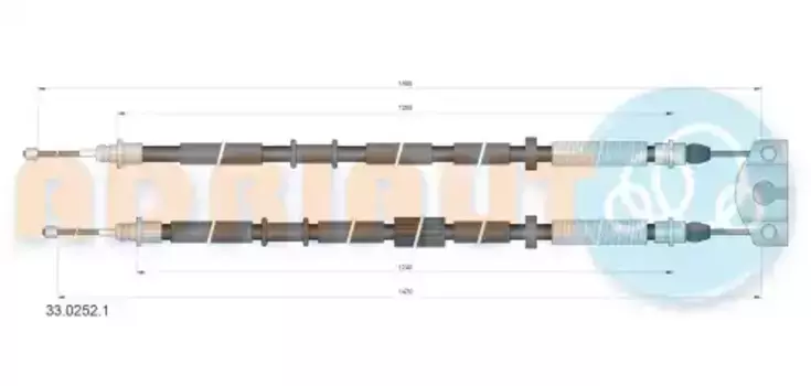 Трос ручного тормоза ADRIAUTO 33.0252.1
