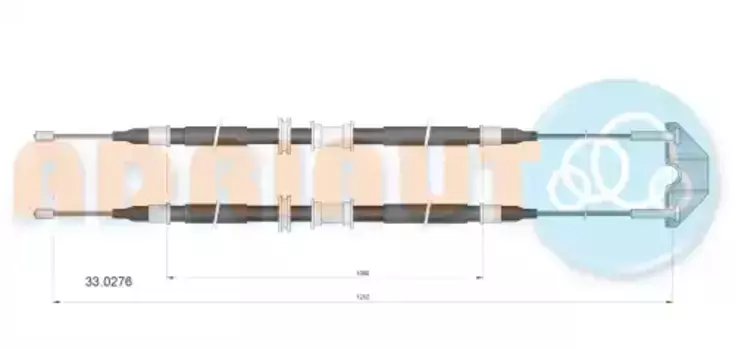 Трос ручного тормоза ADRIAUTO 33.0276