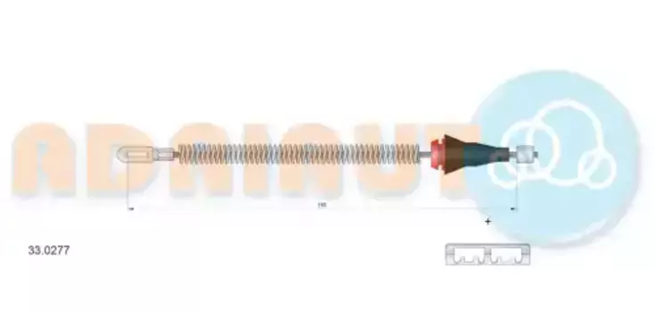 Трос ручного тормоза ADRIAUTO 33.0277