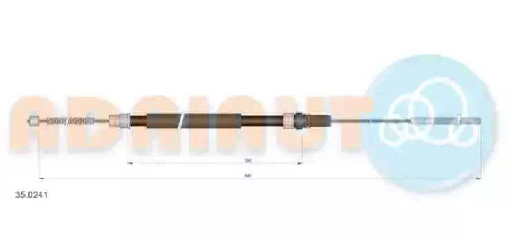 Трос ручного тормоза ADRIAUTO 35.0241