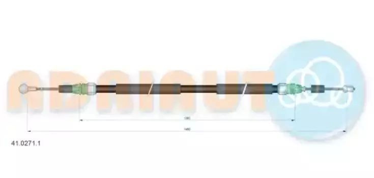 Трос ручного тормоза ADRIAUTO 41.0271.1