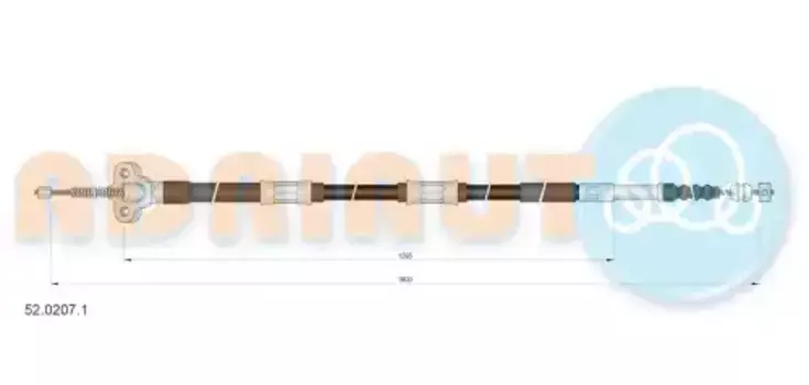 Трос ручного тормоза ADRIAUTO 52.0207.1