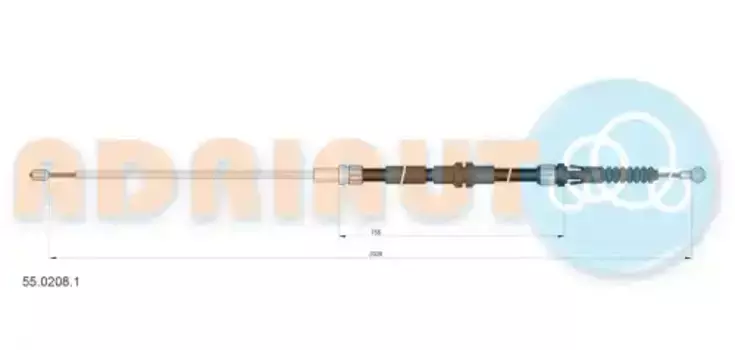 Трос ручного тормоза ADRIAUTO 55.0208.1