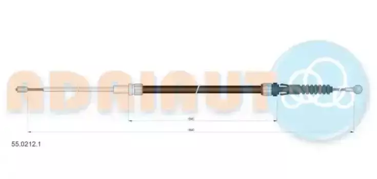 Трос ручного тормоза ADRIAUTO 55.0212.1
