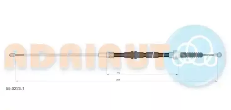 Трос ручного тормоза ADRIAUTO 55.0223.1