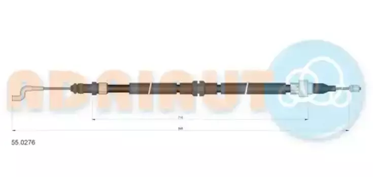 Трос ручного тормоза ADRIAUTO 55.0276