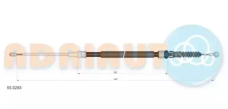 Трос ручного тормоза ADRIAUTO 55.0293