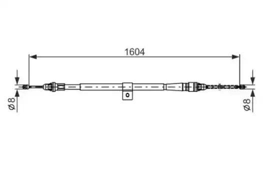 Трос ручного тормоза BOSCH 1 987 477 980