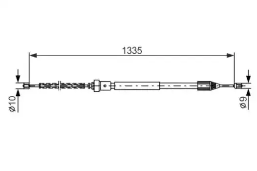 Трос ручного тормоза BOSCH 1 987 477 783