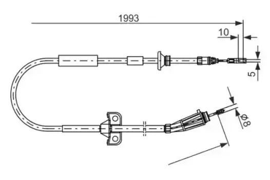 Трос ручного тормоза BOSCH 1 987 477 819