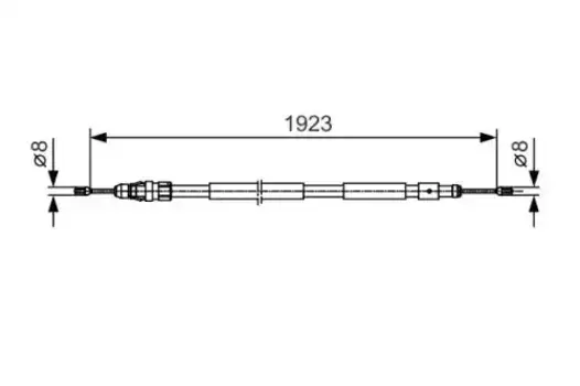 Трос ручного тормоза BOSCH 1 987 482 117