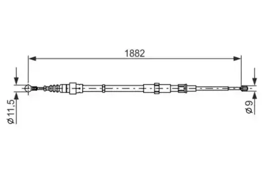 Трос ручного тормоза BOSCH 1 987 482 193