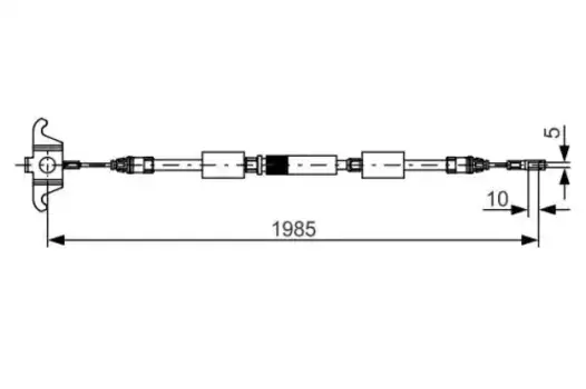 Трос ручного тормоза BOSCH 1 987 482 128