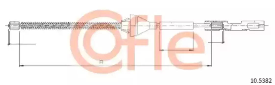 Трос ручного тормоза COFLE 92105382