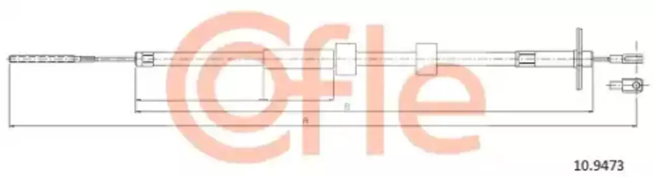 Трос ручного тормоза COFLE 92109473