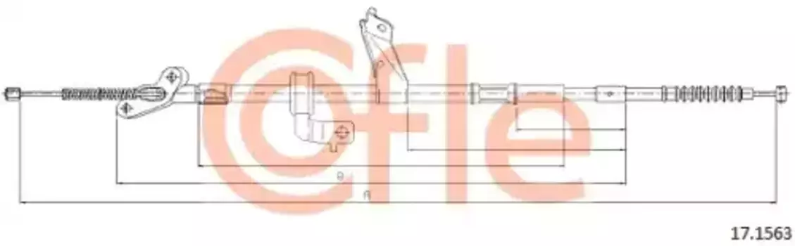 Трос ручного тормоза COFLE 92171563