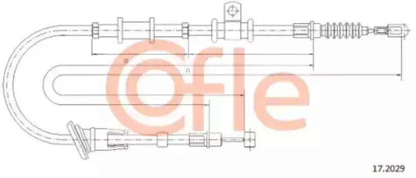 Трос ручного тормоза COFLE 92172029