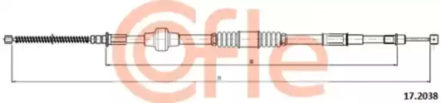Трос ручного тормоза COFLE 92172038