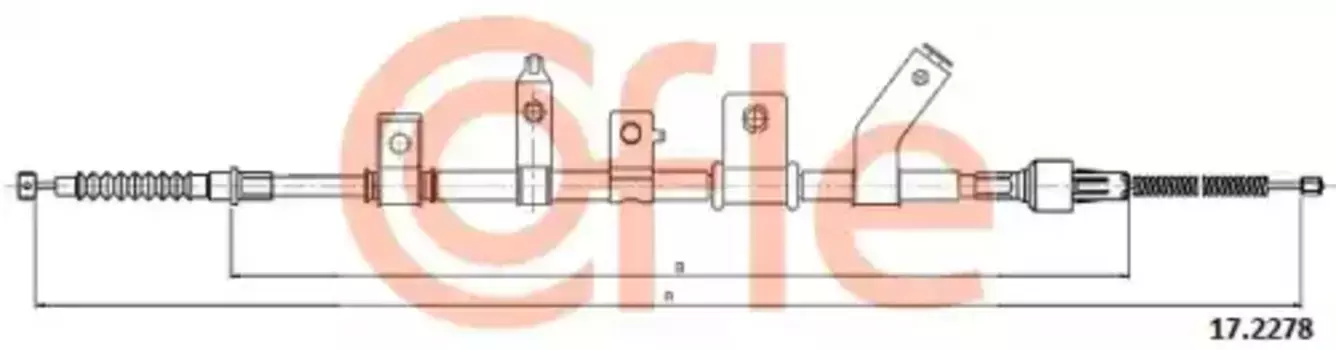 Трос ручного тормоза COFLE 92172278