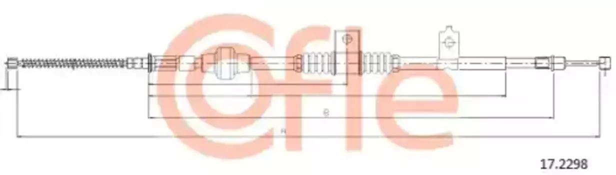 Трос ручного тормоза COFLE 92172298