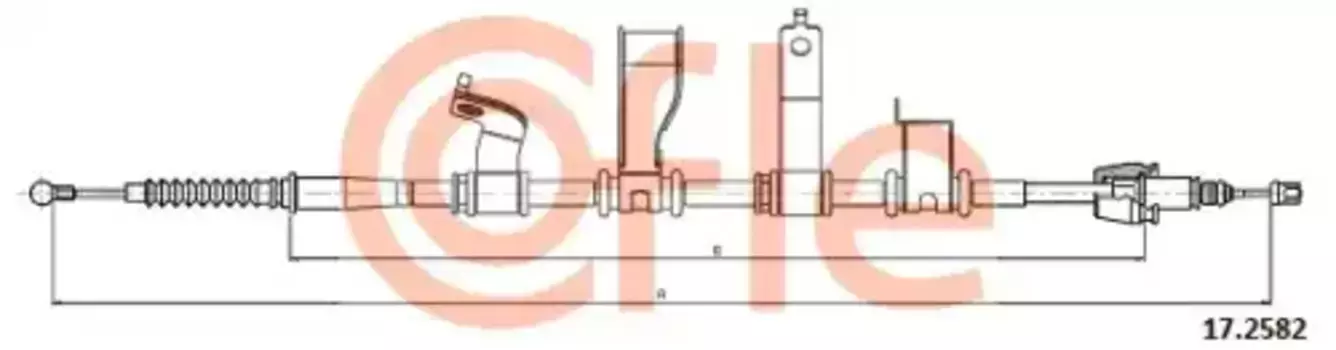 Трос ручного тормоза COFLE 92172582