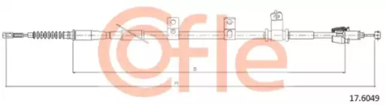 Трос ручного тормоза COFLE 92176049