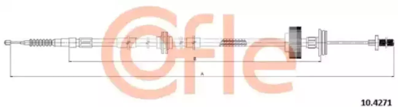 Трос ручного тормоза COFLE 92.10.4271