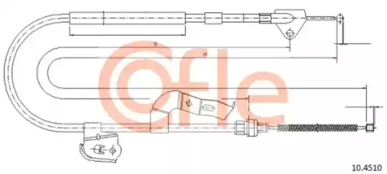Трос ручного тормоза COFLE 92.10.4510
