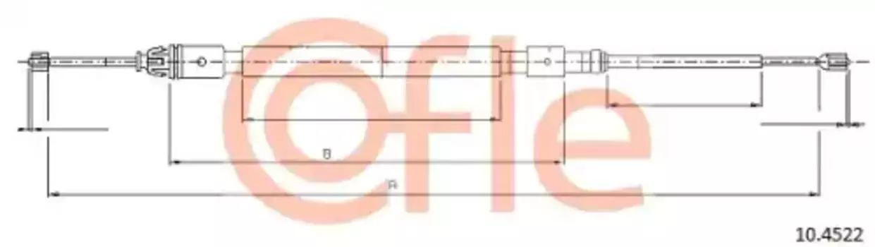 Трос ручного тормоза COFLE 92.10.4522