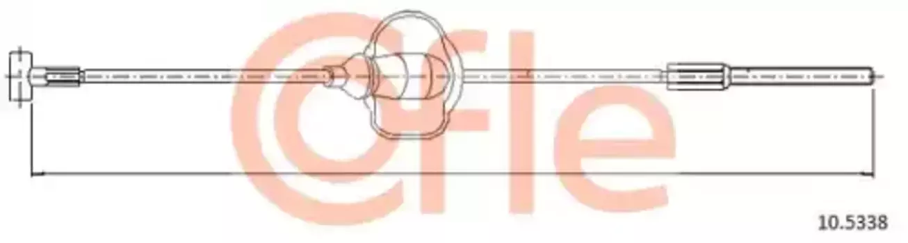 Трос ручного тормоза COFLE 92.10.5338