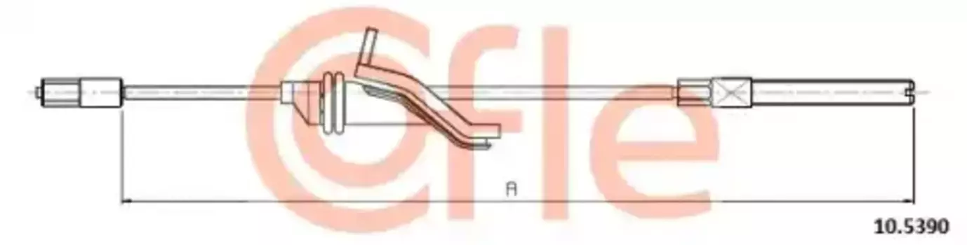 Трос ручного тормоза COFLE 92.10.5390