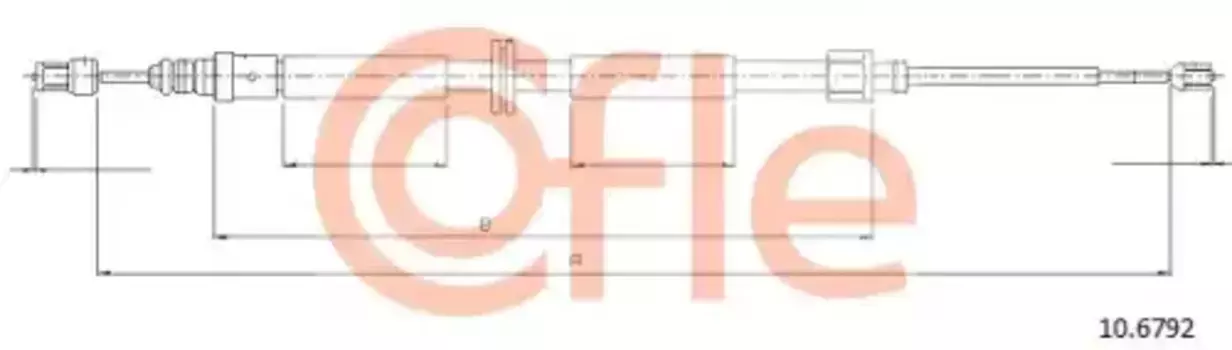 Трос ручного тормоза COFLE 92.10.6792